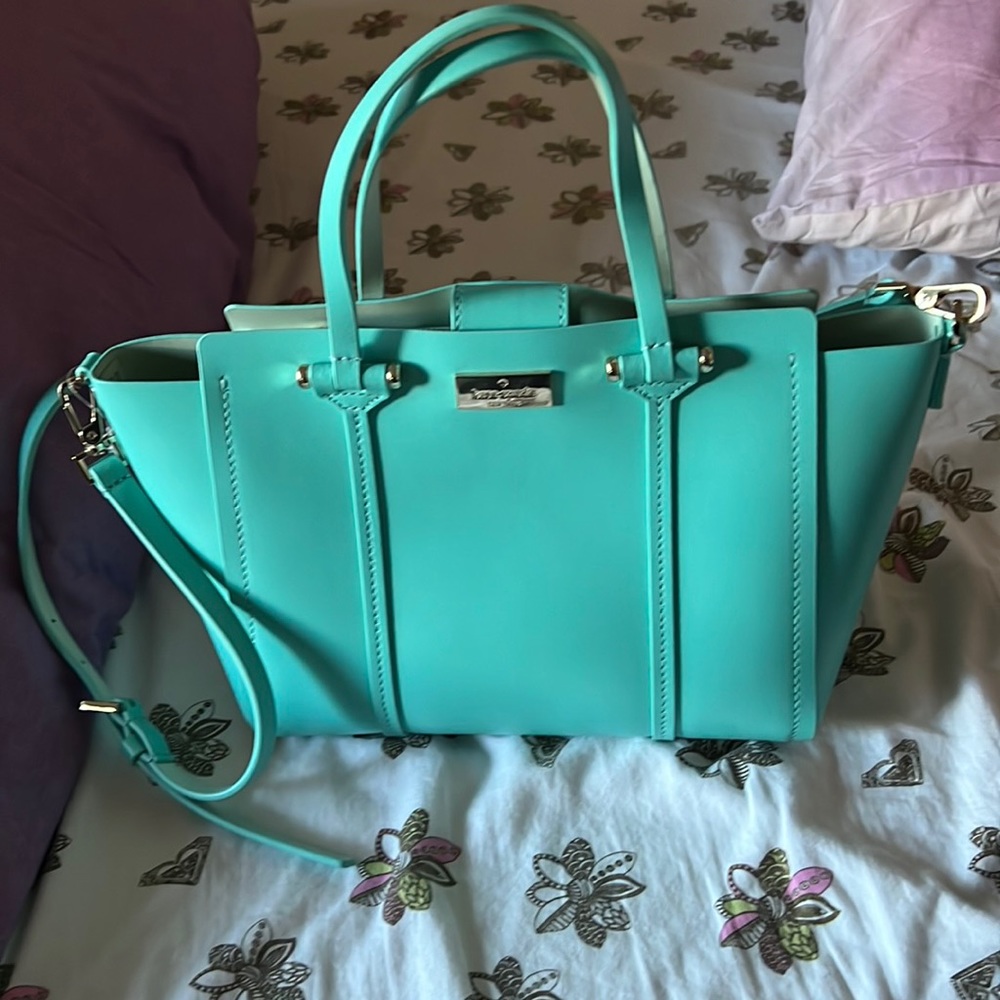 Katespade mint colored bag